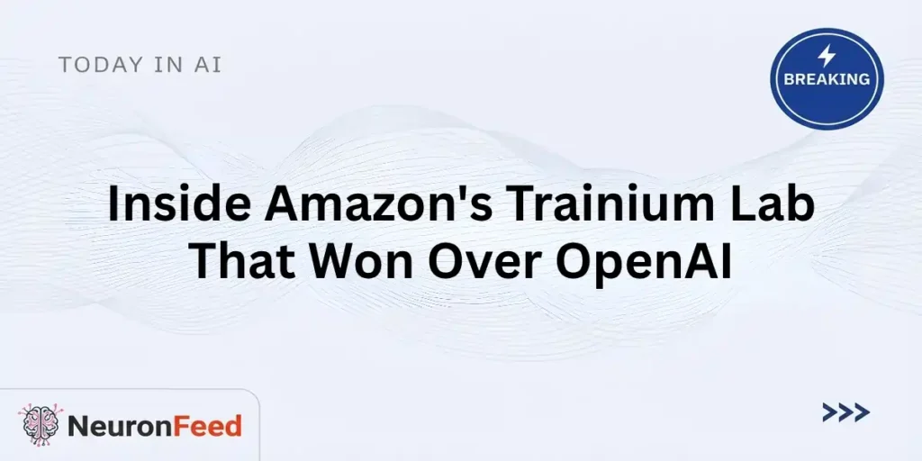 Inside Amazon's Trainium Lab